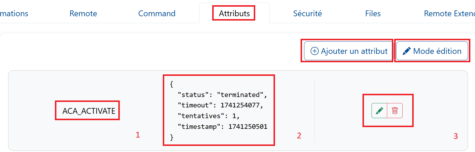 Page Attributs