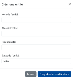 Creer une entité
